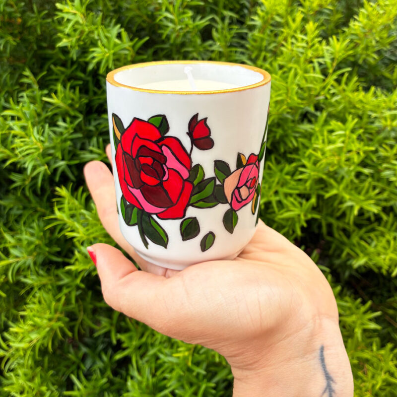 Vela Artesanal Flor de Cerejeira (Última Peça)