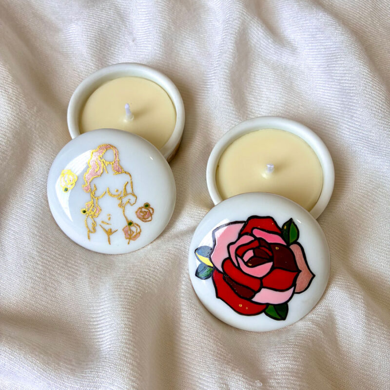 Mini Velas Artesanais Flor de Cerejeira