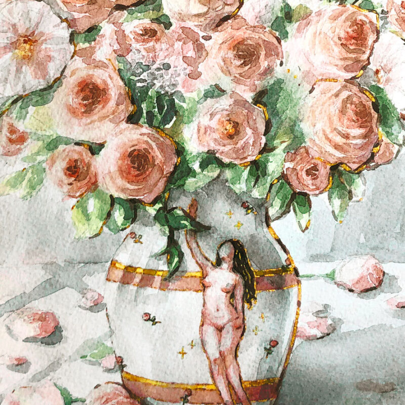 les fleurs; le vase (Original)