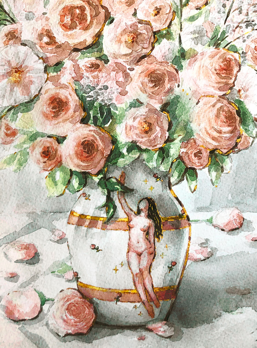 les fleurs; le vase (Original)